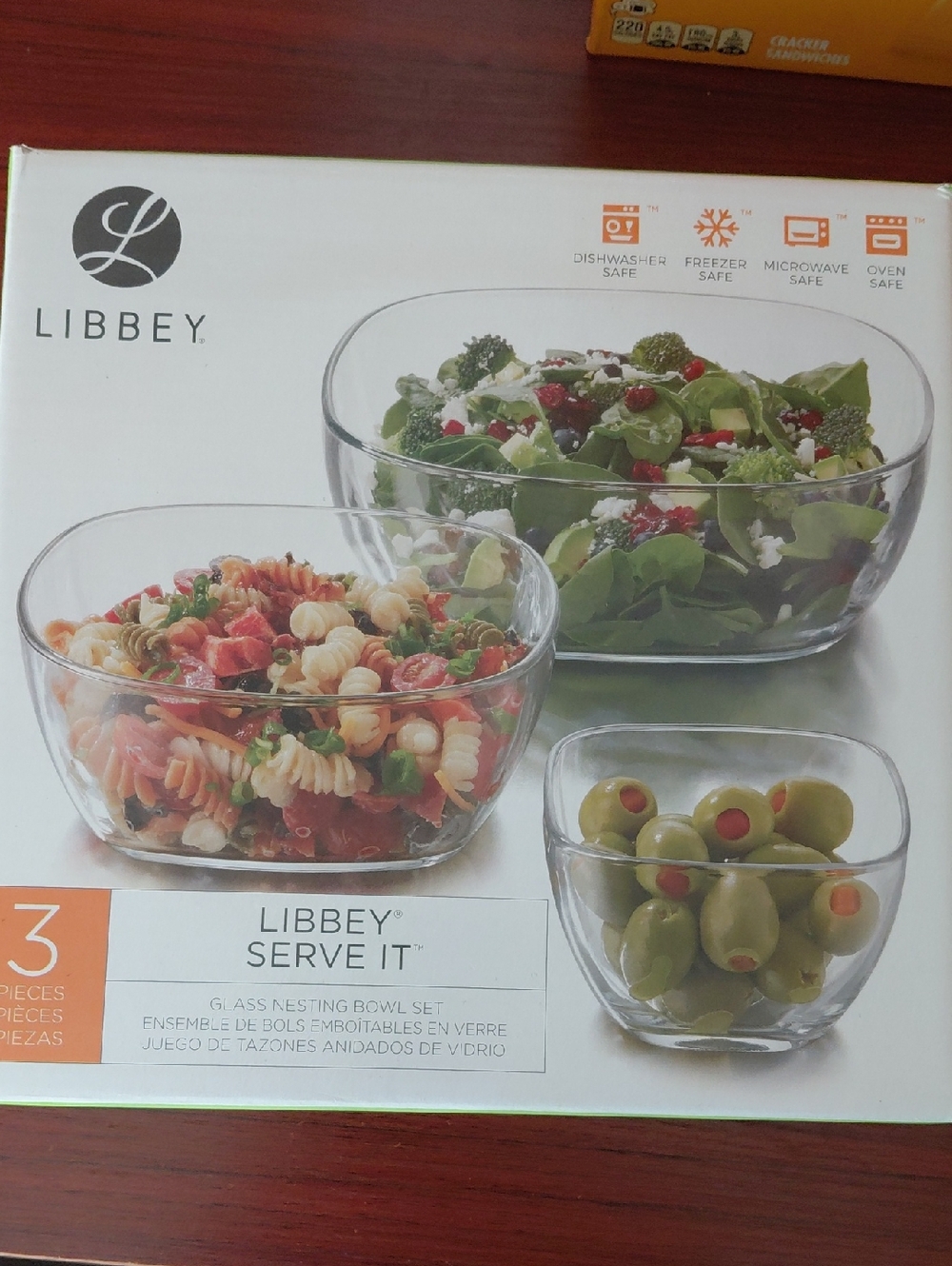 Libbey Serve It. Clear Glass Nesting Bowl Set - Transparent